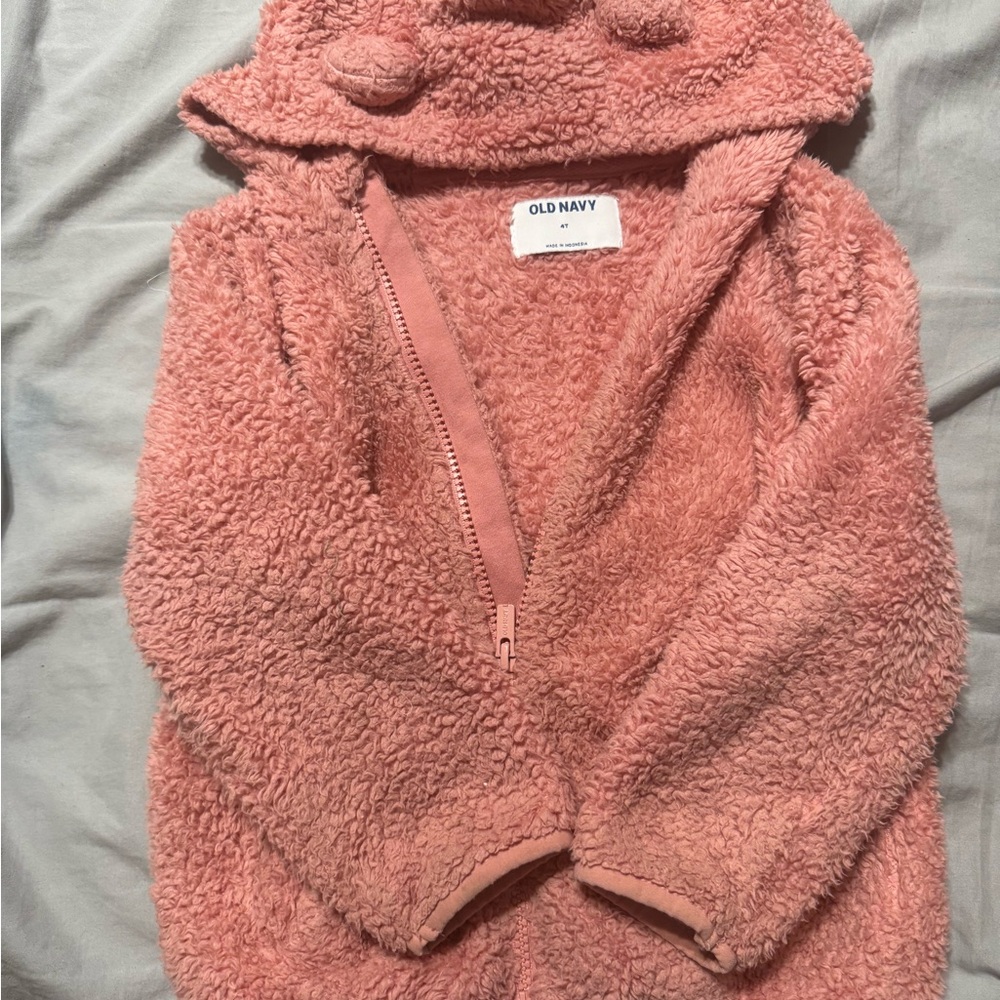 Old Navy Pink Fuzzy Kids Jacket